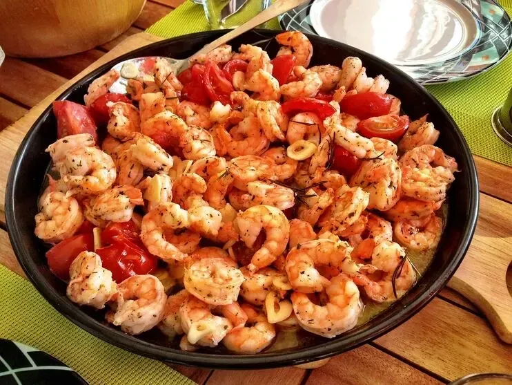 Steamed or breaded shrimp